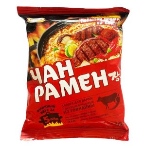 Чан Рамен лапша со вкусом острой говядины пакет 120 г