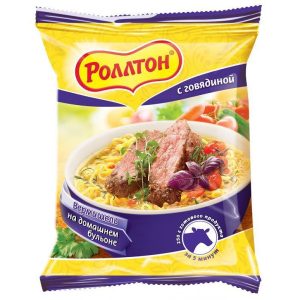 Роллтон Вермишель гов вкус 60 г пакет