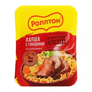 Роллтон лапша по-домашнему с говядиной 90 г чашка