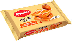 Яшкино мягкие вафли с варенной сгущенкой 40 г