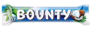 Шоколадный батончик Bounty 55 гр