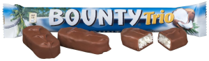 Шоколадный батончик Bounty Trio 82 гр