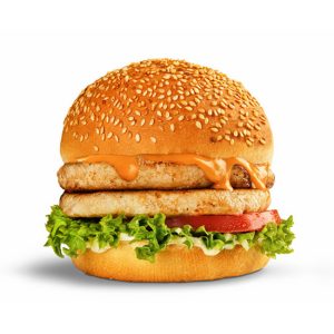 Bahandi BURGER CHICKEN х2   (Куриный бургер с двумя котлетами)