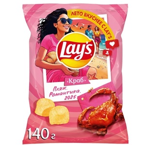 Чипсы Lay’s картофельные Краб 140 г
