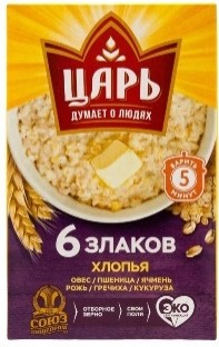 Царь хлопья 6 злаков 400 гр