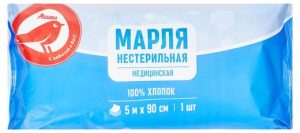 Аптечка Марля 5*90 см не стерильная