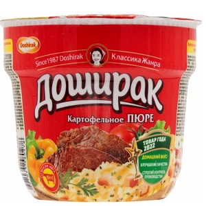 Доширак картофельное пюре со вкусом мяса 40 г
