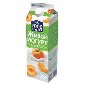 FoodMaster Йогурт питьевой 900 г Абрикос