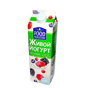 FoodMaster Йогурт питьевой 900 г Лесные Ягоды