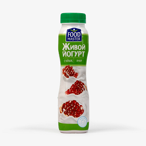 FoodMaster Йогурт питьевой Живой Гранат 1% 280 гр