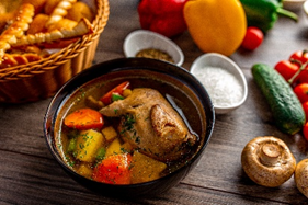 SH Суп из перепелки с овощами