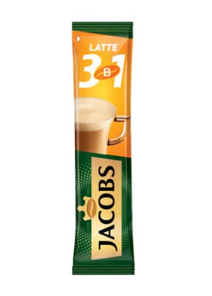 Кофе растворимый Jacobs Latte 3 в 1 порошковый, 1 шт