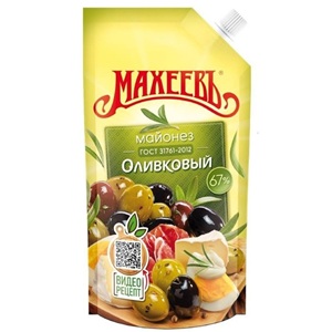 Майонез Махеевъ Оливковый 67% 190 г
