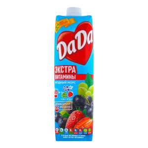 Напиток Натуральный сок «да да» экстра витамины яблоко 0.95л
