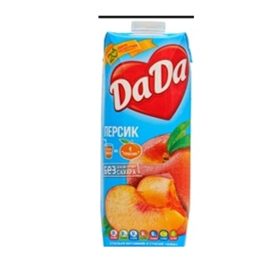 Напиток Натуральный сок Da Da персик 0.95л