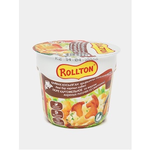 Роллтон картофельное пюре со вкусом жареных лисичек со сметаной 40 г