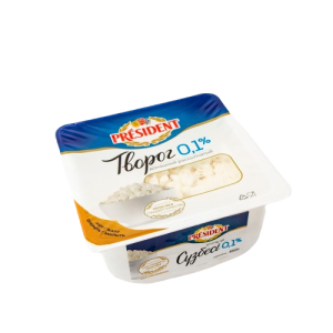 Творог President 0,1% вес 450г