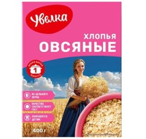 Увелка овсяная каша 400 гр в пакетах