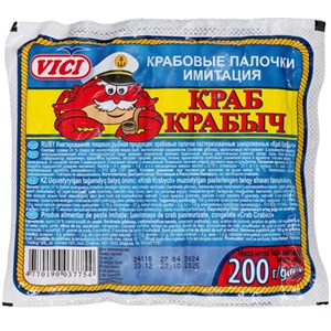 Vici Крабовые палочки Краб Крабыч имитация 200 г