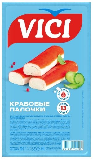 Vici Крабовые палочки минтай 200 г