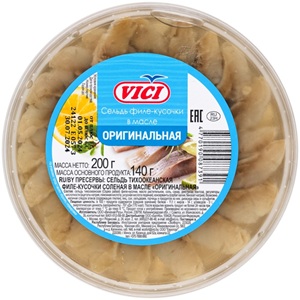 Vici Сельдь Оригинальная заливка в масле 200 г