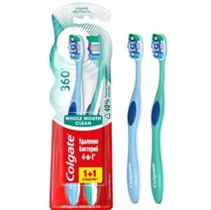 Зубная щетка Colgate 360 1+1
