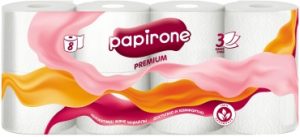 Туалетная бумага Papirone 8 шт