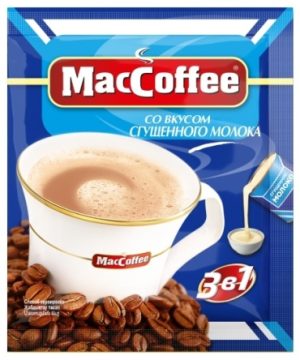 Кофе растворимый MacCoffee со Сгущенным молоком 3 в 1, 1 шт