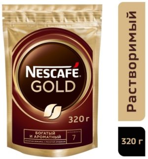Кофе растворимый NESCAFE Gold 320 г