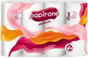 Туалетная бумага Papirone 12 шт