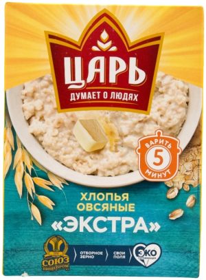 Царь хлопья геркулес овсяные экстра 400 гр