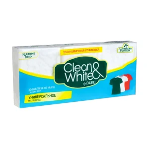 FIX Мыло хозяйственное «Clean&White», DURU, 110 г, 3 шт.