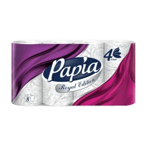FIX Туалетная бумага «Royal Edition», Papia, 3 слоя, 8 рулонов