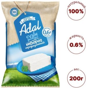 Adal творог традиционный 0.6% 200 г