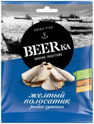 GO BEERка Снэки рыбные желтый полосатик 40 г