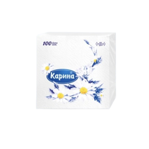 Бумажные салфетки Карина White 100 шт