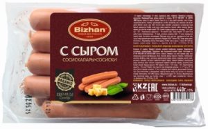 Сосиски Bizhan с сыром 440 г