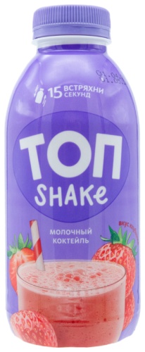 Топ молочный коктейль клубника 450 г