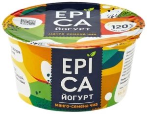 Йогурт EPICA манго-семена чиа 5% 130 г