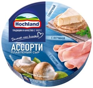 Сыр Hochland Делает нас ближе плавленый ассорти 50%