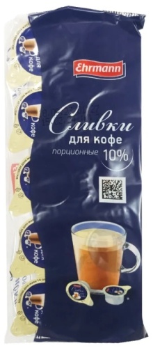 Ehrmann сливки 10% 100 мл